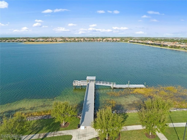 view of water feature