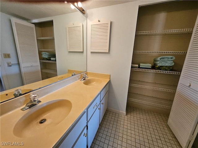 bathroom with vanity