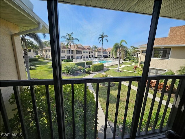 view of balcony