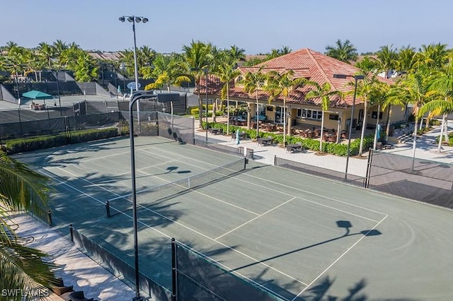 view of sport court