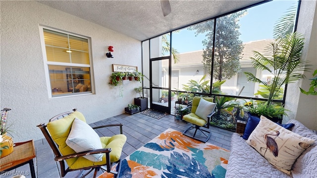 view of sunroom / solarium