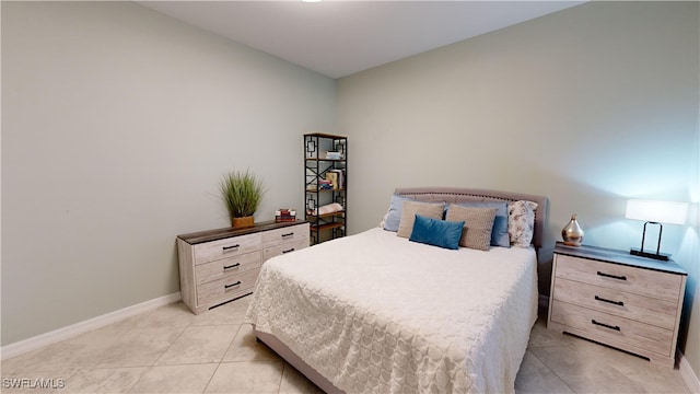 view of tiled bedroom