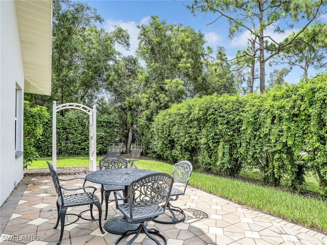 view of patio