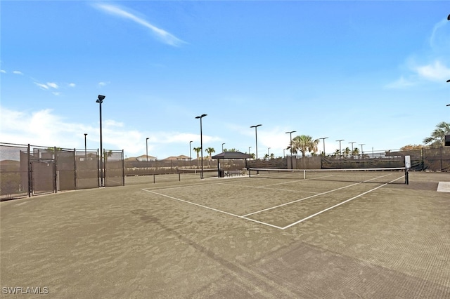 view of tennis court