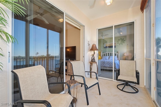 view of sunroom / solarium