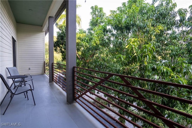 view of balcony