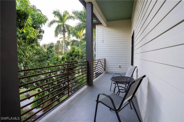 view of balcony