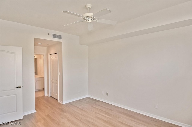 8580 Cedar Hammock Cir Unit 714, Naples, FL 34112 - spare room with light wood finished floors and a ceiling fan