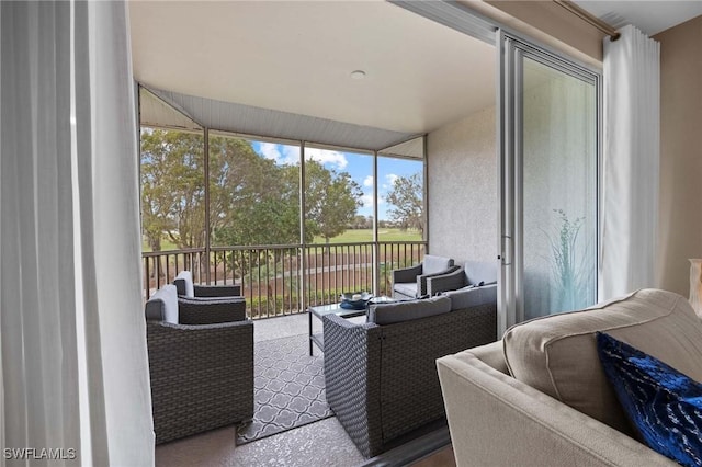 view of sunroom / solarium