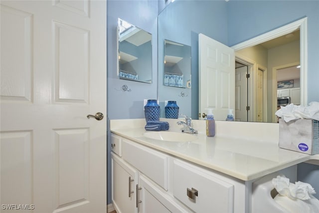 bathroom featuring vanity