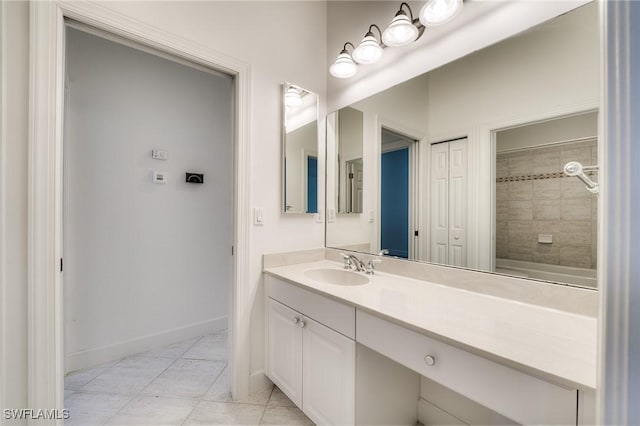 bathroom with vanity