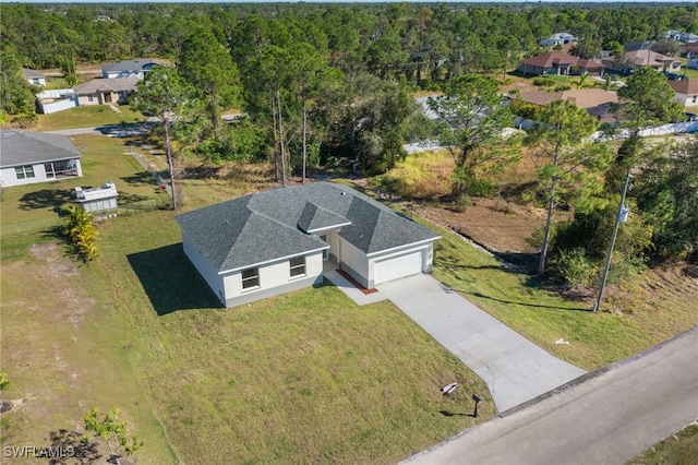 bird's eye view featuring a residential view