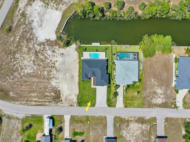 4116 NE 21st Pl, Cape Coral, FL 33909 - aerial view with a water view