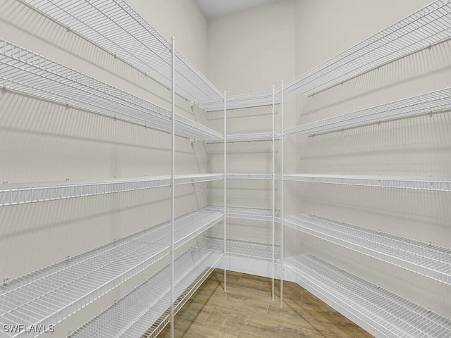 view of storage area