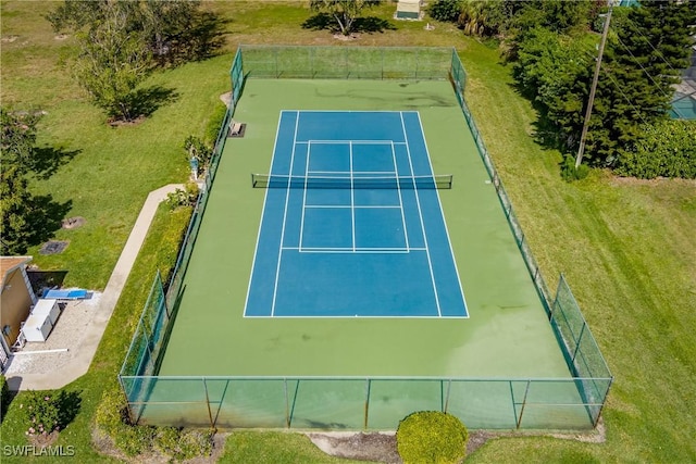 view of tennis court