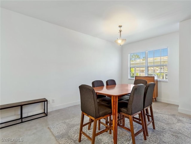 view of dining space