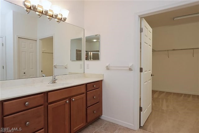 bathroom featuring vanity