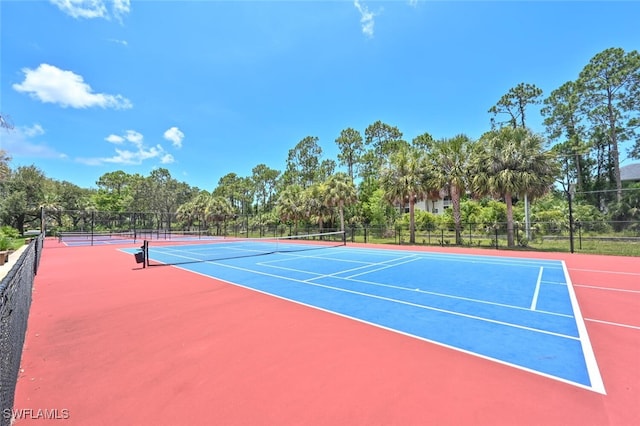 view of sport court featuring basketball court