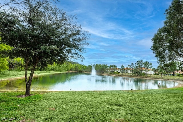 view of water feature