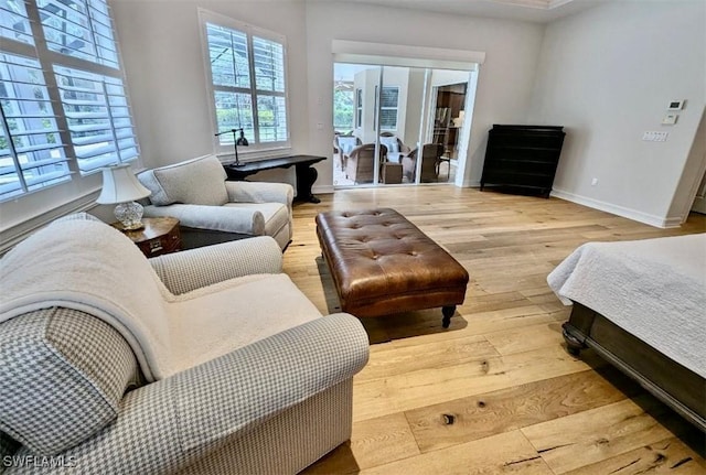 interior space featuring hardwood / wood-style flooring