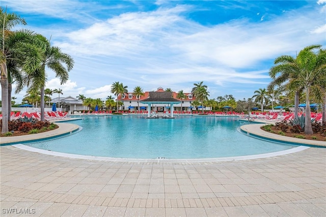 view of pool