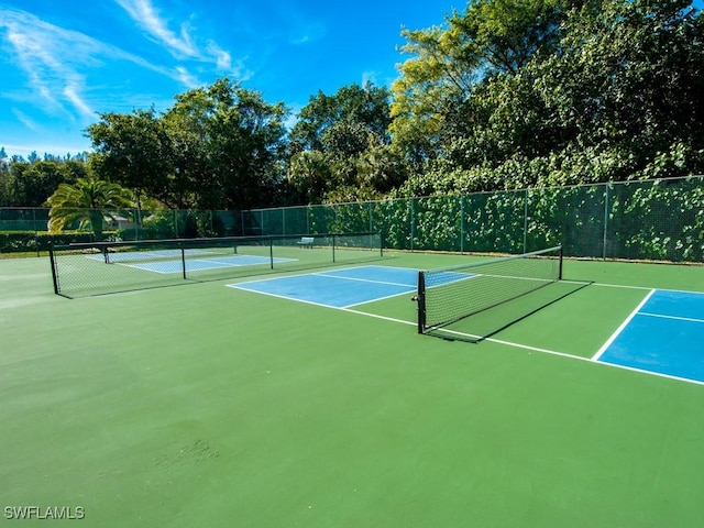 view of tennis court