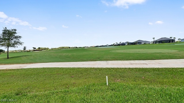 view of community with a lawn