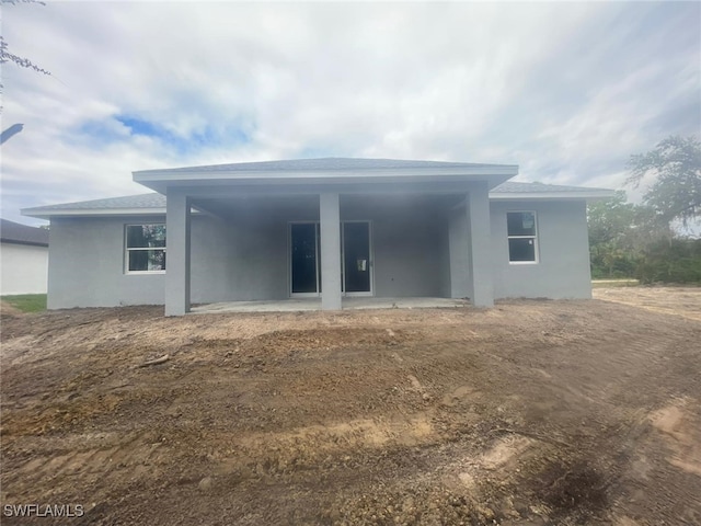 back of house featuring a patio