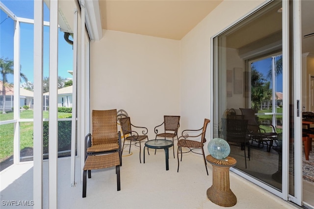 sunroom / solarium featuring a wealth of natural light