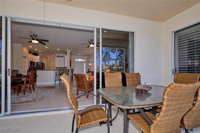 view of dining room