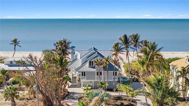 water view with a beach view