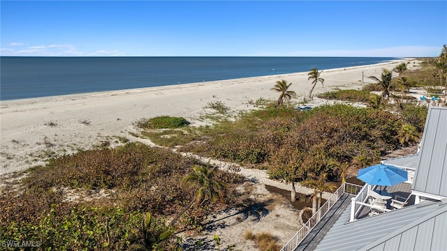 water view with a beach view