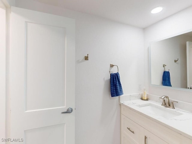 bathroom featuring vanity