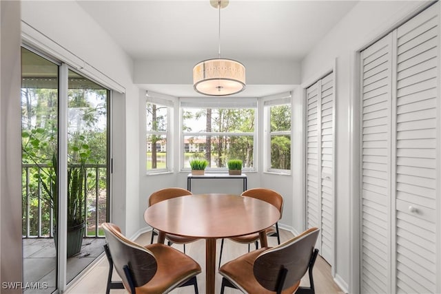 sunroom / solarium featuring a wealth of natural light