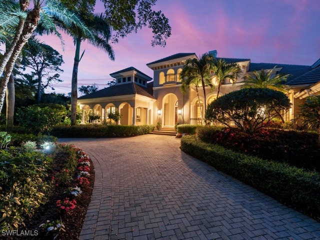 view of mediterranean / spanish-style home