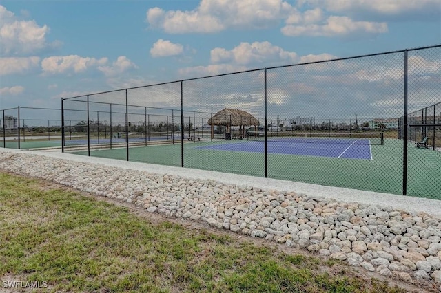 view of sport court