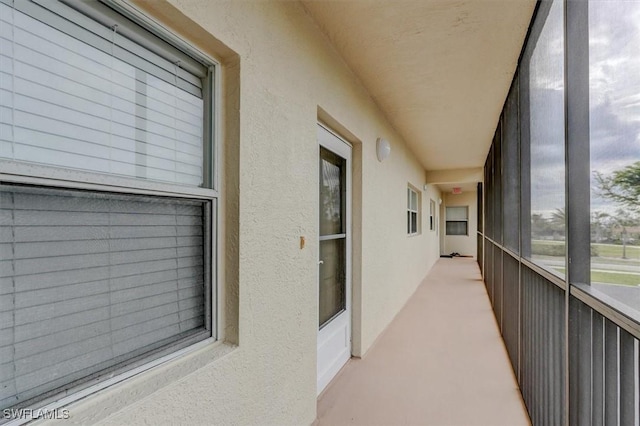 view of sunroom / solarium