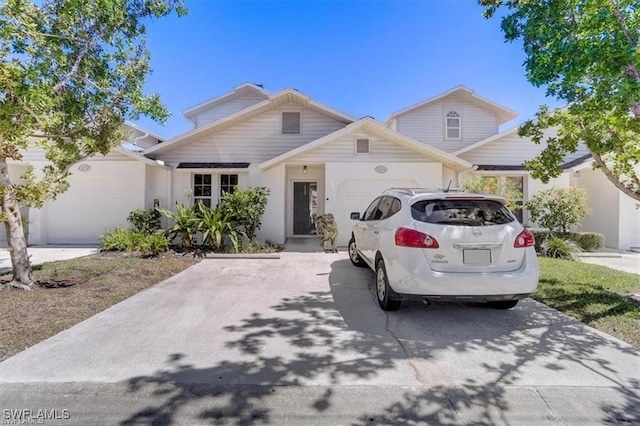 view of front of house featuring a garage