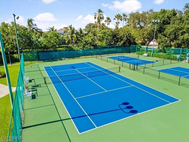 view of sport court with basketball court