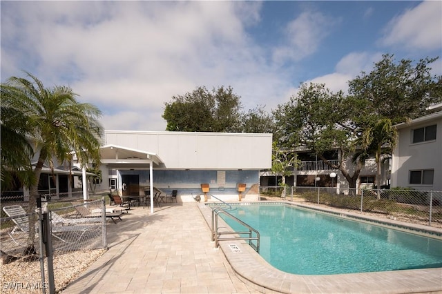 view of pool with a patio