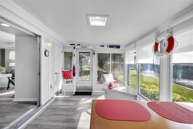 sunroom / solarium with a wealth of natural light