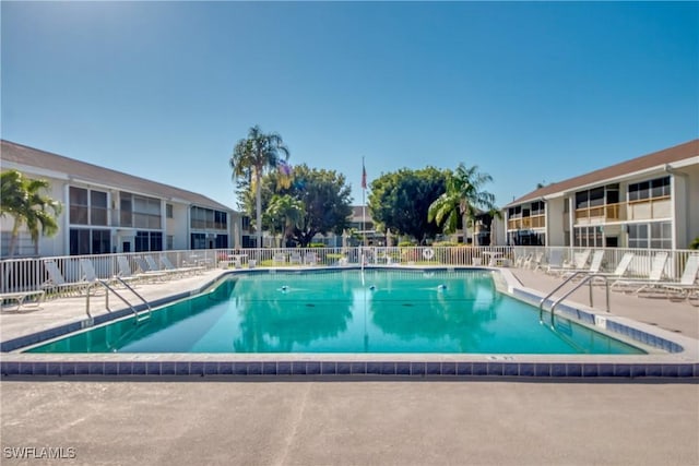 view of pool with a patio