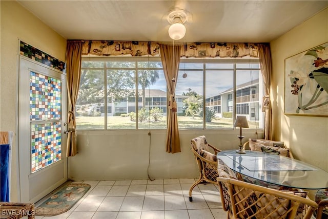 view of sunroom / solarium