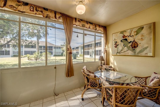 view of sunroom / solarium