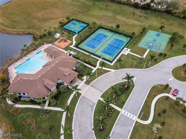 birds eye view of property