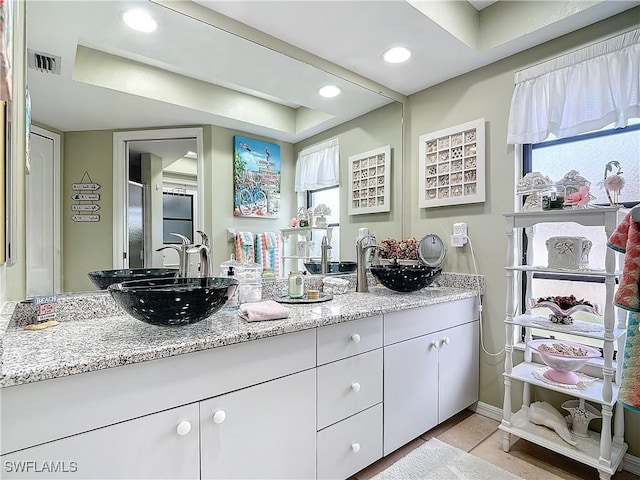 bathroom featuring vanity