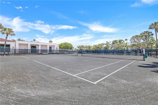 view of tennis court