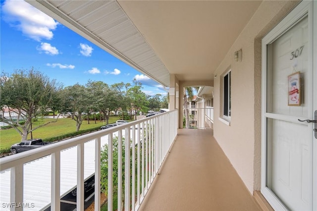 view of balcony