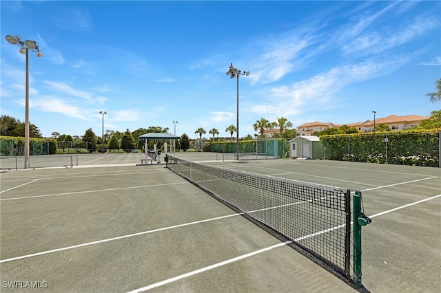 view of tennis court