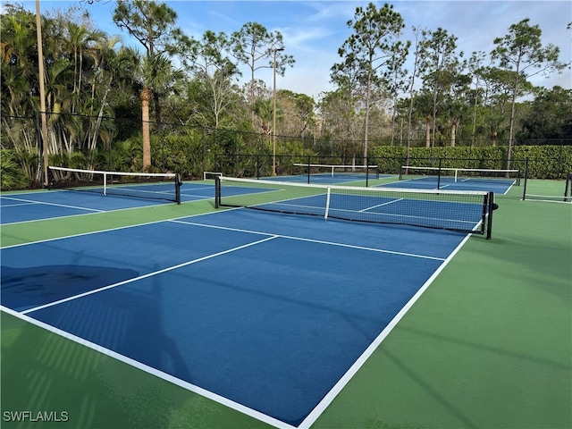 view of tennis court